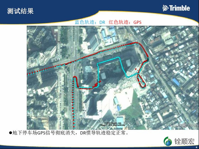 地下停车场,GPS信号彻底消失,DR轨迹稳定