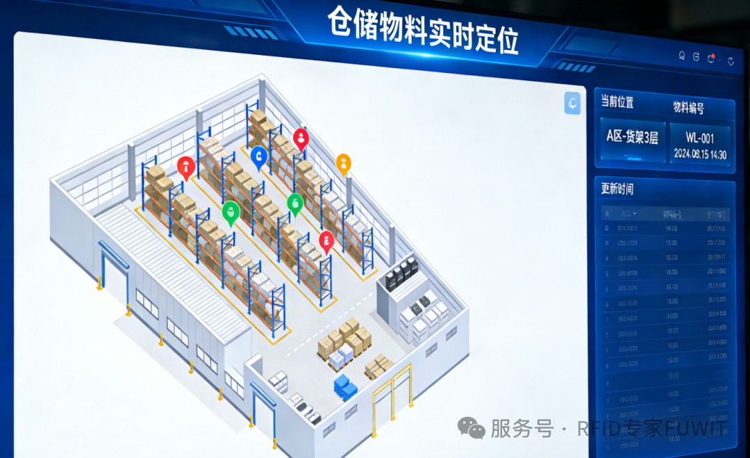 蓝牙AOAO定位亮灯标签实现仓库货物快速查找拣货