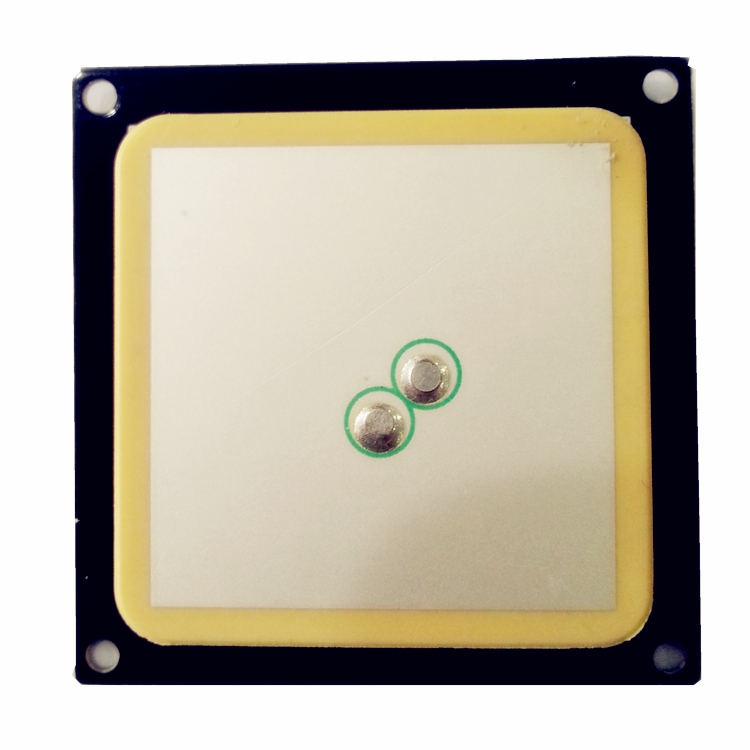 2dBi 双馈点 RFID圆极化陶瓷天线40*40*5mmT40505W