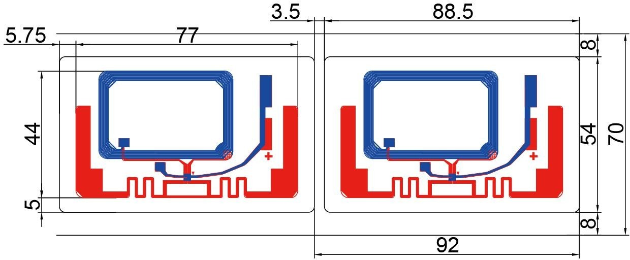 RFID双频温度传感器标签TAG-915-TEMP- OS13DT